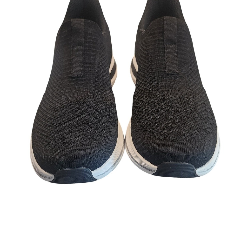 Easy Spirit EMOVE Slip On Walking Shoes Mens‎ 10M Black Excellent Knit Sneakers